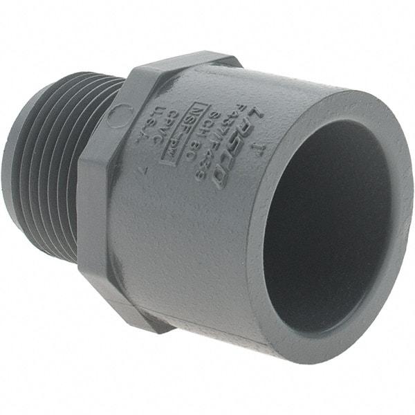 Value Collection - 1" CPVC Plastic Pipe Male Adapter - MIPT x Slip End Connections - Benchmark Tooling