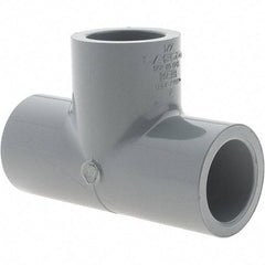 Value Collection - 1/2" CPVC Plastic Pipe Tee - Slip x Slip x Slip End Connections - Benchmark Tooling
