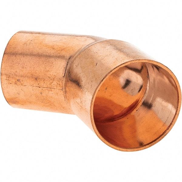 Value Collection - 1" Wrot Copper Pipe 45° Street Elbow - FTG x C - Benchmark Tooling