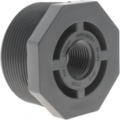 Value Collection - 2 x 1/2" PVC Plastic Pipe Reducer Bushing - MIPT x FIPT End Connections - Benchmark Tooling