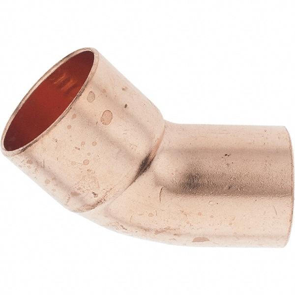 Value Collection - 1-1/4" Wrot Copper Pipe 45° Street Elbow - FTG x C - Benchmark Tooling