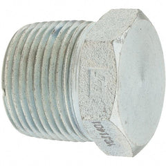 Value Collection - 1 Male Thread, Steel Industrial Pipe Hex Plug - MNPT - Benchmark Tooling