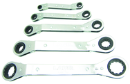 5 Piece - 12 Point - Offset Ratcheting Box Wrench Set - Benchmark Tooling