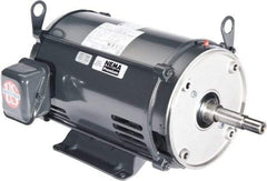 US Motors - ODP Enclosure, No Thermal Protection, 1,740 RPM, 208-230/460 Volt, 60 Hz, Three Phase Energy Efficient Motor - Size 143 Frame, Rigid Mount, 1 Speed, Ball Bearings, 3.1-3/1.5 Full Load Amps, F Class Insulation, CCW Lead End - Benchmark Tooling