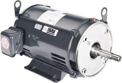 US Motors - 10 hp, ODP Enclosure, No Thermal Protection, 3,500 RPM, 208-230/460 Volt, 60 Hz, Three Phase Energy Efficient Motor - Size 213 Frame, Rigid Mount, 1 Speed, Ball Bearings, 27.5-25.3/12.6 Full Load Amps, F Class Insulation, CCW Lead End - Benchmark Tooling