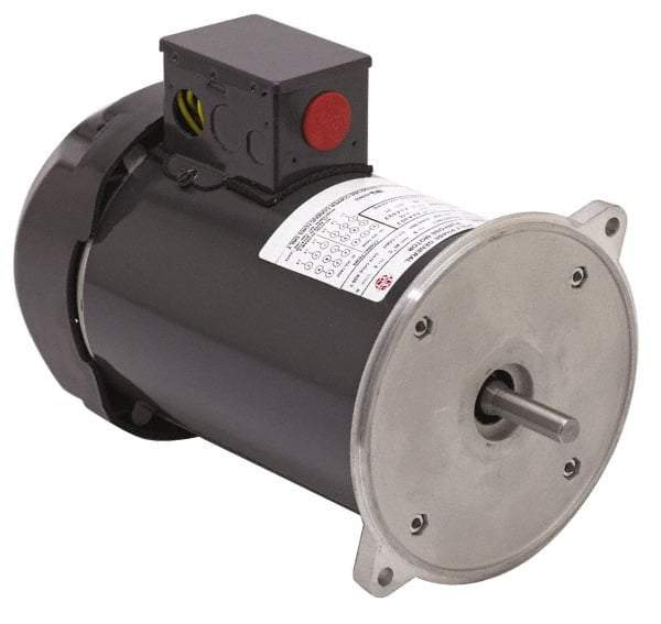 US Motors - 1/4 hp, TENV Enclosure, Manual Thermal Protection, 1,725 RPM, 115/230 Volt, 60 Hz, Industrial Electric AC/DC Motor - Size 56 Frame, Rigid Base Mount, 1 Speed, Ball Bearings, 4.4/2.2&5.2/2.6 Full Load Amps, B Class Insulation, Reversible - Benchmark Tooling