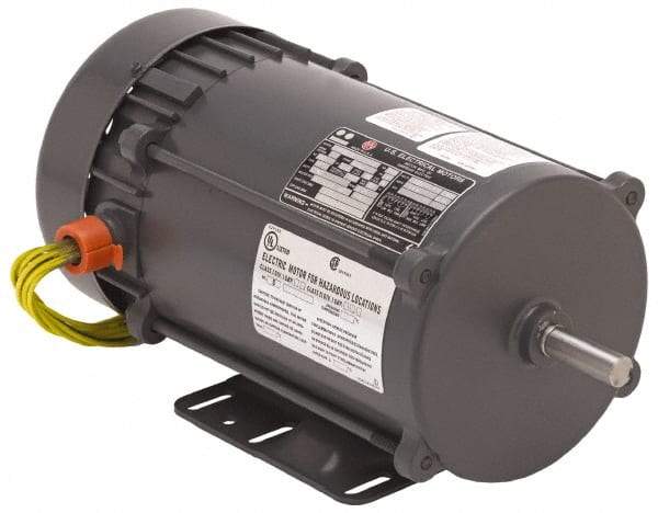 US Motors - 3/4 hp, TEFC Enclosure, Auto Thermal Protection, 1,725 RPM, 115/230 Volt, 60 Hz, Industrial Electric AC/DC Motor - Size 56 Frame, C-Face Mount, 1 Speed, Ball Bearings, 11.4/5.7 Full Load Amps, BR Class Insulation, Reversible - Benchmark Tooling