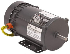 US Motors - TEFC Enclosure, Auto Thermal Protection, 1,725 RPM, 115/230 Volt, 60 Hz, Industrial Electric AC/DC Motor - Size 56 Frame, Rigid Base Mount, 1 Speed, Ball Bearings, 13.6/6.8 Full Load Amps, BR Class Insulation, Reversible - Benchmark Tooling