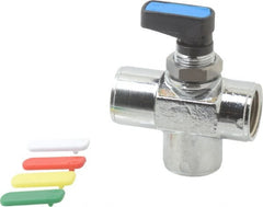 Aignep USA - 3/8" Pipe, Full Port, Brass Standard Ball Valve - Benchmark Tooling