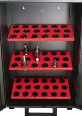 Huot - 54 Hole Tool Crib Storage Cabinet - Benchmark Tooling