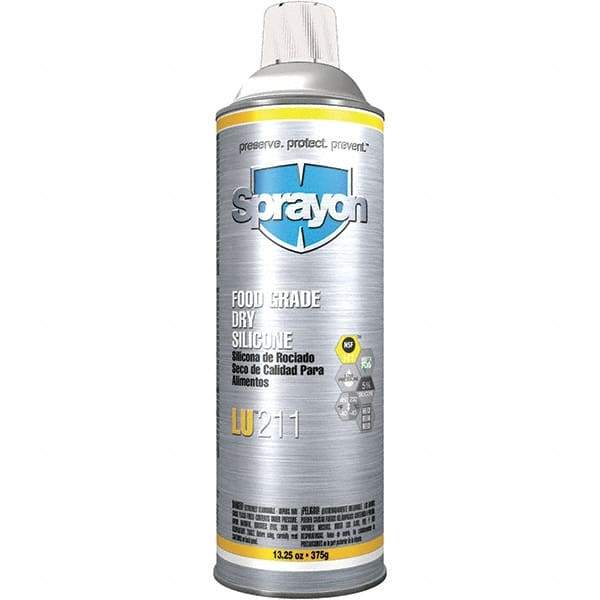 Sprayon - 13.25 oz Aerosol Spray Lubricant - Clear, -40°F to 450°F, Food Grade - Benchmark Tooling