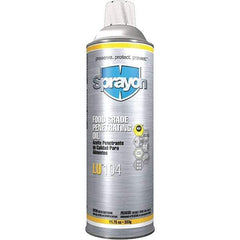 Sprayon - 20 oz Aerosol Spray Lubricant - Clear, -40°F to 475°F, Food Grade - Benchmark Tooling