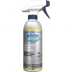 Sprayon - 12 oz Bottle Spray Lubricant - Clear, -40°F to 450°F, Food Grade - Benchmark Tooling