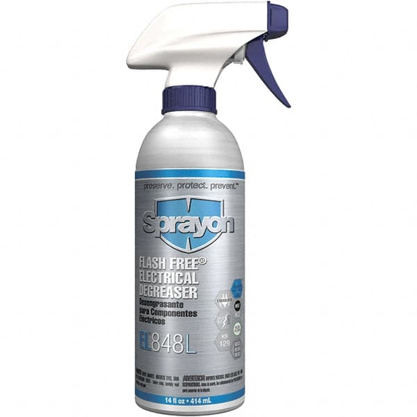 Sprayon - 16 Ounce Bottle Electrical Grade Cleaner/Degreaser - Nonflammable, Plastic Safe - Benchmark Tooling