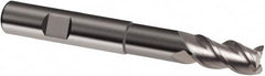 Guhring - 20mm, 26mm LOC, 20mm Shank Diam, 126mm OAL, 3 Flute, Solid Carbide Square End Mill - Single End, Uncoated, Spiral Flute, 39/40/41° Helix, Centercutting, Right Hand Cut, Right Hand Flute, Series 6703 - Benchmark Tooling