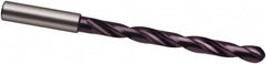 Guhring - 5/8", Spiral Flute, Solid Carbide Taper Length Drill Bit - FIREX Finish, 152mm Flute Length, 204mm OAL, Series 6502 - Benchmark Tooling