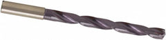 Guhring - 3.2mm, 140° Point, Spiral Flute, Solid Carbide Taper Length Drill Bit - nano-A Finish, 30mm Flute Length, 70mm OAL, Series 5746 - Benchmark Tooling