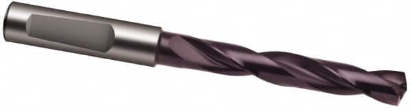 Guhring - 9.1mm 140° Solid Carbide Jobber Drill - FIREX Finish, Right Hand Cut, Spiral Flute, 103mm OAL, SU Point - Benchmark Tooling