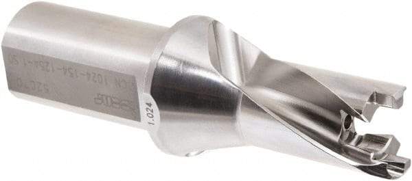 Iscar - 1.024" to 1.059" Diam, 1.5xD, 1.54" Max Depth, 1-1/4" Shank Diam, 5.52" OAL, Replaceable-Tip Drill - FCP, HCP-IQ, ICK, ICK-2M, ICM, ICP, iCP-2M Insert, 53758793 Toolholder, Series SumoCham - Benchmark Tooling