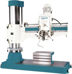 Clausing - 62.2" Swing, Geared Head Radial Arm Drill Press - 12 Speed, 7-1/2 hp, Three Phase - Benchmark Tooling