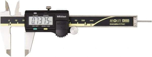 Mitutoyo - 0 to 100mm Range, 0.01mm Resolution, Electronic Caliper - 0.001" Accuracy - Benchmark Tooling