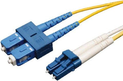 Tripp-Lite - 10' Long, LC/SC Head, Singlemode Fiber Optic Cable - Aqua, Use with LAN - Benchmark Tooling