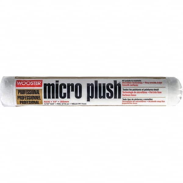 Wooster Brush - 5/16" Nap, 14" Wide Paint Roller Cover - Smooth Texture, Fabric - Benchmark Tooling