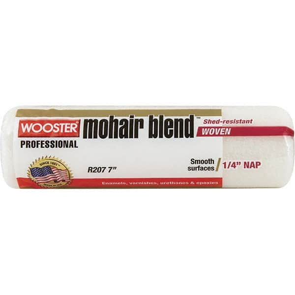 Wooster Brush - 1/4" Nap, 7" Wide Paint Roller Cover - Smooth Texture, Mohair Blend - Benchmark Tooling