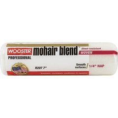 Wooster Brush - 1/4" Nap, 7" Wide Paint Roller Cover - Smooth Texture, Mohair Blend - Benchmark Tooling