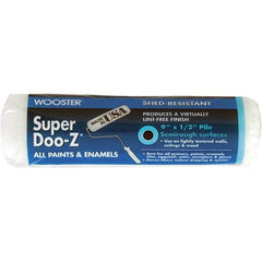 Wooster Brush - 1/2" Nap, 9" Wide Paint Roller Cover - Semi-Rough Texture, Woven - Benchmark Tooling