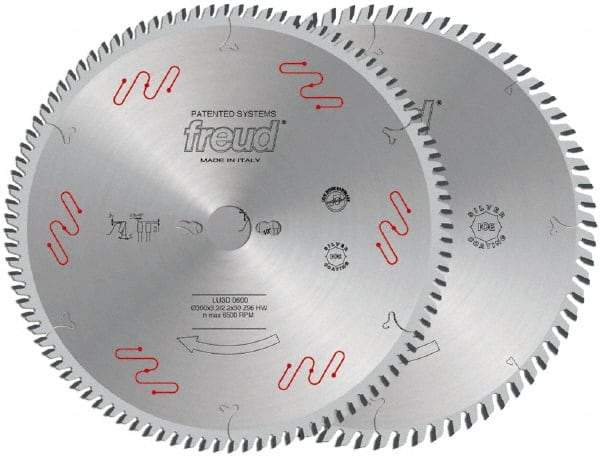 Freud - 300mm Diam, 30mm Arbor Hole Diam, 72 Tooth Wet & Dry Cut Saw Blade - Carbide-Tipped, Standard Round Arbor - Benchmark Tooling