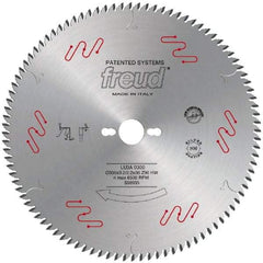 Freud - 300mm Diam, 1" Arbor Hole Diam, 96 Tooth Wet & Dry Cut Saw Blade - Carbide-Tipped, Standard Round Arbor - Benchmark Tooling