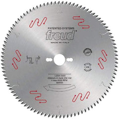 Freud - 250mm Diam, 30mm Arbor Hole Diam, 80 Tooth Wet & Dry Cut Saw Blade - Carbide-Tipped, Standard Round Arbor - Benchmark Tooling