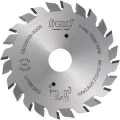 Freud - 120mm Diam, 22mm Arbor Hole Diam, Wet & Dry Cut Saw Blade - Carbide-Tipped, Standard Round Arbor - Benchmark Tooling