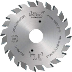 Freud - 120mm Diam, 20mm Arbor Hole Diam, Wet & Dry Cut Saw Blade - Carbide-Tipped, Standard Round Arbor - Benchmark Tooling