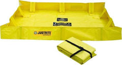 Justrite - 119 Gal Low Wall Berm - 4' Wide x 6" Long - Benchmark Tooling