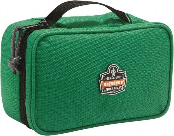 Ergodyne - 1 Pocket Green Polyester Tool Bag - 7-1/2" Wide x 4-1/2" Deep x 3" High - Benchmark Tooling