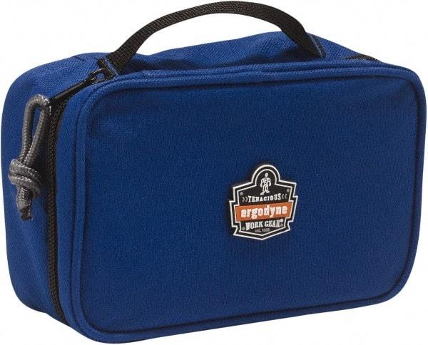 Ergodyne - 1 Pocket Blue Polyester Tool Bag - 7-1/2" Wide x 4-1/2" Deep x 3" High - Benchmark Tooling