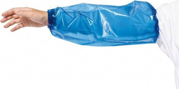 PolyConversions - Size Universal, Blue Polyolefin Sleeve - 18" Long Sleeve, Elastic Opening at Both Ends - Benchmark Tooling