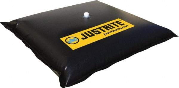 Justrite - 66" Long x 42" Wide, Vinyl Drain Seal - Black, Use to Stop Contaminated Groundwater From Going Down the Drain - Benchmark Tooling