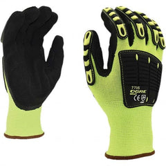 Cordova - Size 2XL (11) Nitrile Coated Polyester, TPR & Nitrile Impact High Visibility Work Gloves - Benchmark Tooling