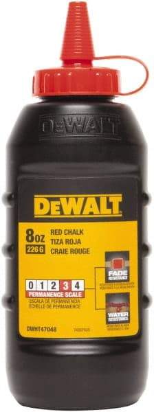 DeWALT - 8 oz Container Chalk Refill - Red - Benchmark Tooling