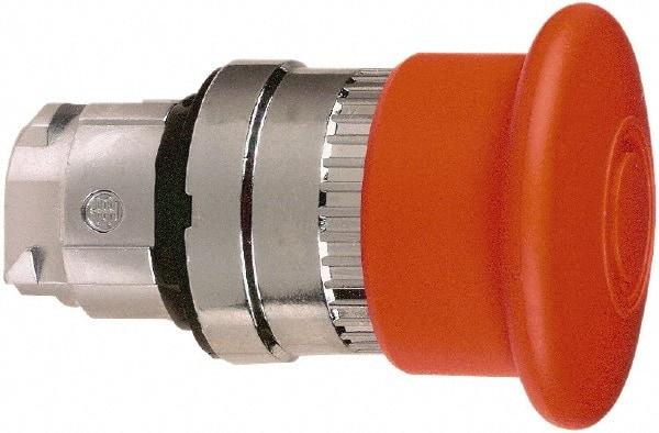 Schneider Electric - 22mm Mount Hole, Extended Mushroom Head, Pushbutton Switch Only - Round, Red Pushbutton, Maintained (MA), Momentary (MO) - Benchmark Tooling