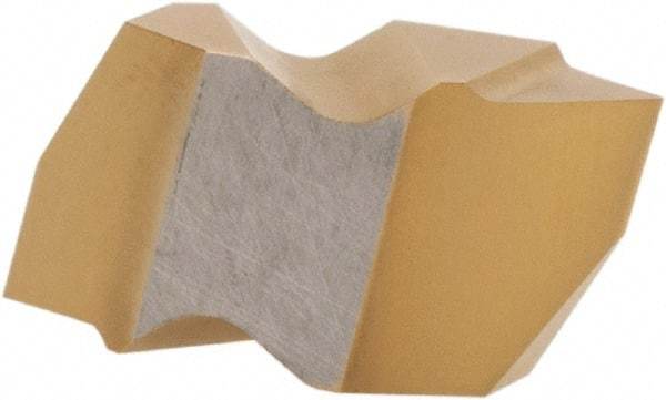 Hertel - ITP2 Grade HC335, Internal/External Partial Profile 60° Threading Insert - 0.7 to 30mm & 8 to 36 TPI Ext Pitch, 1.25 to 3.5mm & 7 to 20 TPI Int Pitch, Left Hand Insert, TiN Finish, Carbide - Benchmark Tooling