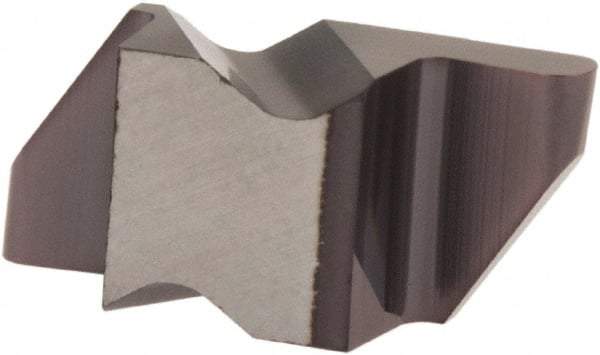 Tool-Flo - 3031FLR Grade AC50, 1/16" Cutting Width Carbide Grooving Insert - 1/8" Max Depth of Cut, Left Hand, 0.031" Corner Radius, AlTiN Finish - Benchmark Tooling