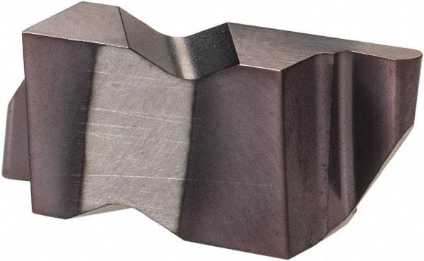 Hertel - 3031IRD Grade HC215, 1.57mm Cutting Width Carbide Grooving Insert - 1/8" Max Depth of Cut, Right Hand, 0.031" Corner Radius, TiAlN Finish - Benchmark Tooling