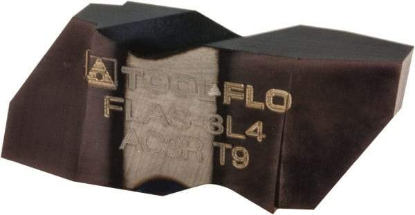 Tool-Flo - FLAS3 Grade AC3, Internal/External Stub Acme Threading Insert - 16 TPI Ext Pitch, 16 TPI Int Pitch, Right Hand Insert, AlTiN Finish, Carbide - Benchmark Tooling