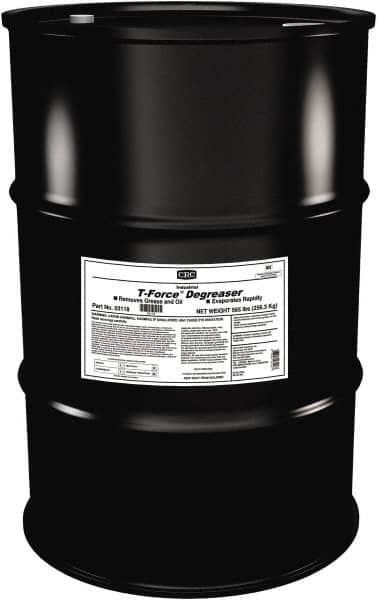 CRC - 55 Gal Drum Cleaner/Degreaser - Liquid, HFC, DCE, Unscented - Benchmark Tooling