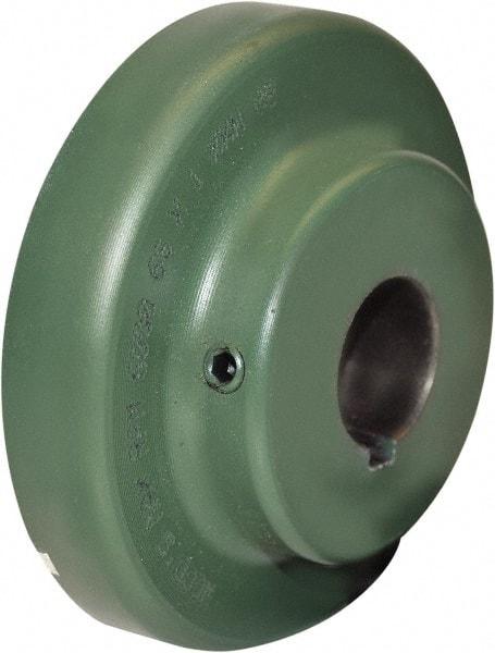 TB Wood's - 1-1/2" Max Bore Diam, 3/8" x 3/16" Keyway Width x Depth, 6-3/8" Hub, 9 Flexible Coupling Flange - 6-3/8" OD, 2-13/32" OAL, Cast Iron, Type S - Benchmark Tooling