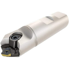 Iscar - Multimaster 0.984" Stepped Shank Milling Tip Insert Holder & Shank - 0.941" Neck Diam, T15 Neck Thread, 5.315" OAL, Steel MM S-A Tool Holder - Benchmark Tooling